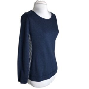 NWOT Nautica Sleepwear/Sweatshirt Navy & White Women's Top Size M